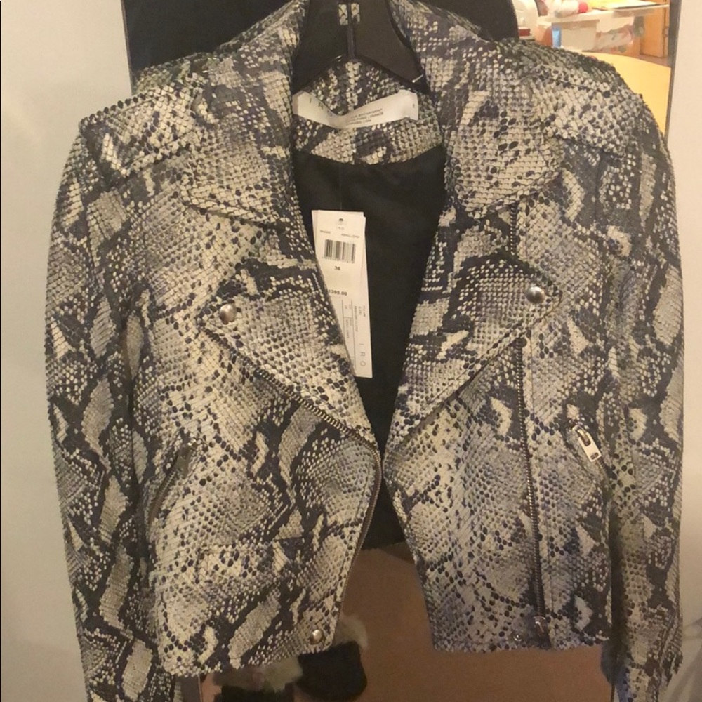 IRO Snake Skin leather jacket